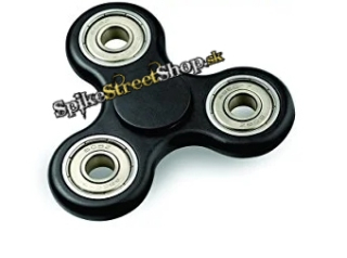 Kovový Fidget Spinner ČIERNY - 3 Hranný