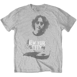 JOHN LENNON - NYC - sivé pánske tričko