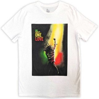 BOB MARLEY - One Love Movie Poster - biele pánske tričko