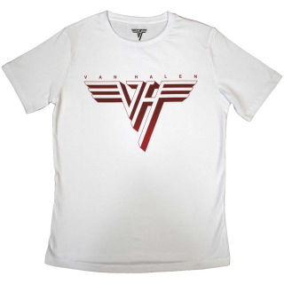 VAN HALEN - Classic Red Logo - biele dámske tričko