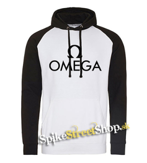OMEGA - Hardrock Magyar Band Logo - čiernobiela pánska mikina