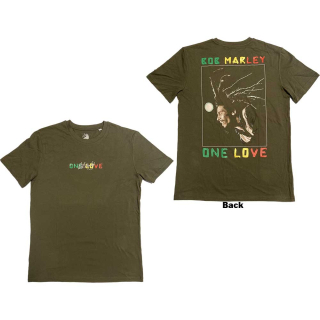 BOB MARLEY - One Love Dreads - zelené pánske tričko