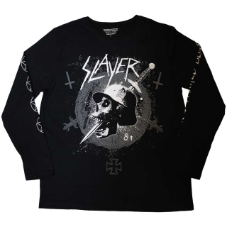 SLAYER - Dagger Skull - čierne pánske tričko s dlhými rukávmi
