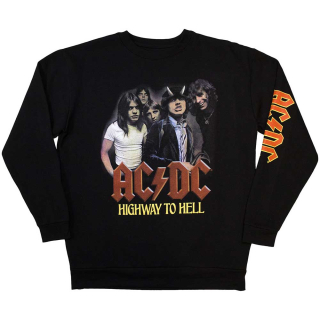 AC/DC - H2H Band - čierny pánsky sveter