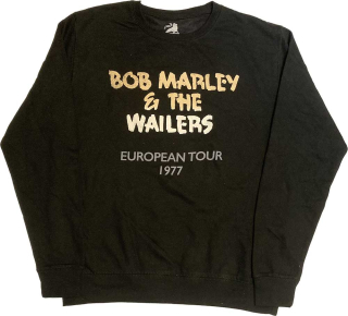 BOB MARLEY - Wailers European Tour '77 - čierny pánsky sveter