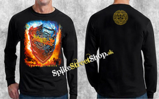 JUDAS PRIEST - Invincible Shield - čierne pánske tričko s dlhými rukávmi
