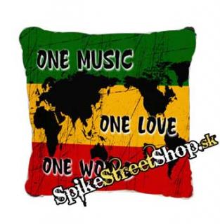 JAMAICA - ONE MUSIC - ONE LOVE - ONE WORLD - vankúš
