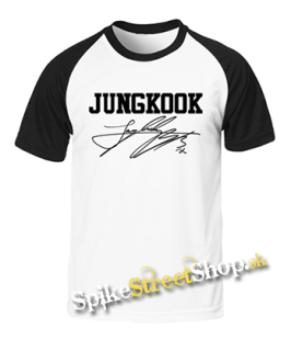 JUNGKOOK - Logo & Signature - dvojfarebné pánske tričko