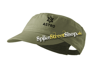 ASTRO - Logo - olivová šiltovka army cap
