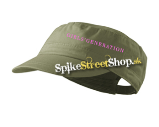 GIRLS' GENERATION - Pink Logo - olivová šiltovka army cap
