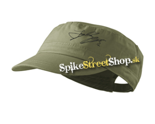 JUNGKOOK - Signature - olivová šiltovka army cap