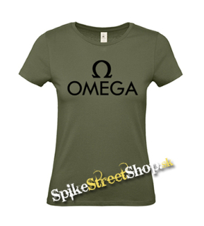 OMEGA - Hardrock Magyar Band Logo - khaki dámske tričko