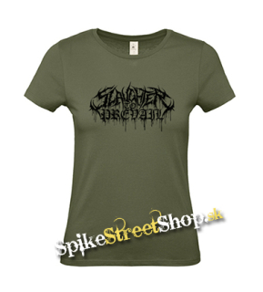 SLAUGHTER TO PREVAIL - Logo - khaki dámske tričko