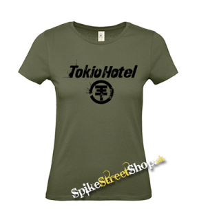 TOKIO HOTEL - Logo - khaki dámske tričko