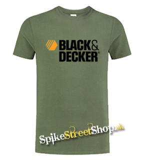 BLACK & DECKER - Logo - olivové pánske tričko