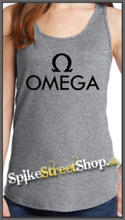 OMEGA - Hardrock Magyar Band Logo - Ladies Vest Top - šedé
