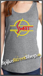 SWEET - Logo Hardrock Legend - Ladies Vest Top - šedé