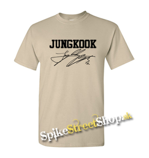 JUNGKOOK - Logo & Signature - pieskové detské tričko