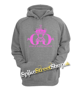 GIRLS' GENERATION - Pink Logo - šedá pánska mikina