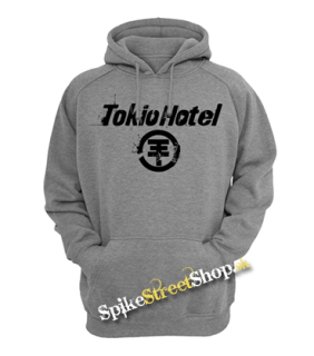 TOKIO HOTEL - Logo - šedá pánska mikina