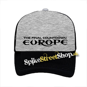 EUROPE - The Final Countdown - šedočierna sieťkovaná šiltovka model "Trucker"