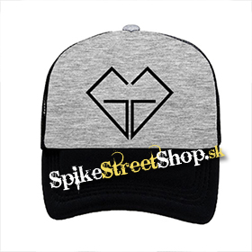 GIRLS' GENERATION - Symbol - šedočierna sieťkovaná šiltovka model "Trucker"