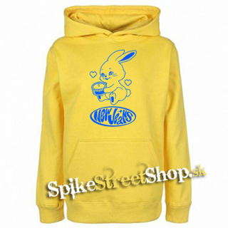 NEWJEANS - Logo & Bunny - žltá pánska mikina