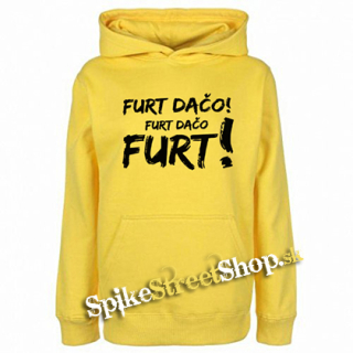 FURT DAČO - žltá detská mikina