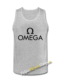 OMEGA - Hardrock Magyar Band Logo - Mens Vest Tank Top - šedé