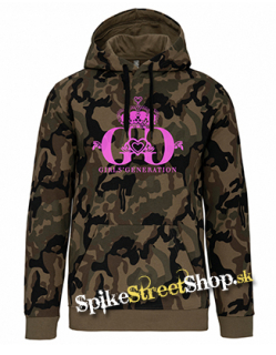 GIRLS' GENERATION - Pink Logo - maskáčová pánska mikina