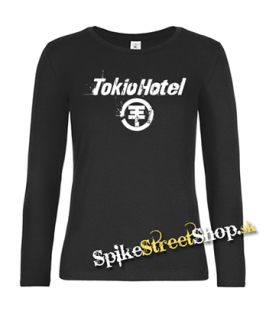 TOKIO HOTEL - Logo - čierne dámske tričko s dlhými rukávmi
