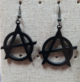 Náušnice gothic style-Anarchy