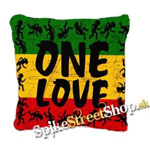 RASTA JAMAICA - ONE LOVE - DANCING RASTAMAN - vankúš