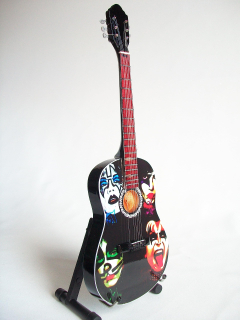 Gitara KISS - ACOUSTIC TRIBUTE - Mini Guitar 4 faces