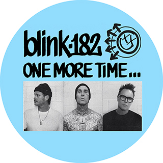 BLINK 182 - One More Time Band Poster Sky Blue - okrúhla podložka pod pohár