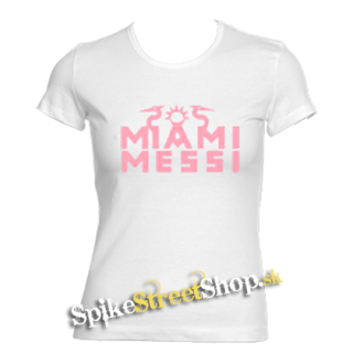 LIONEL MESSI - Miami Messi - biele dámske tričko