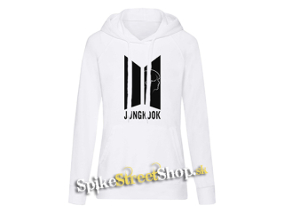JUNGKOOK - BTS Logo Portrait - biela dámska mikina