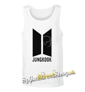 JUNGKOOK - BTS Logo Portrait - Mens Vest Tank Top - biele