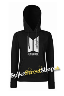 JUNGKOOK - BTS Logo Portrait - čierna dámska mikina