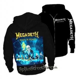 MEGADETH - Rust In Peace - čierna pánska mikina na zips