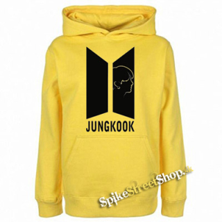 JUNGKOOK - BTS Logo Portrait - žltá pánska mikina