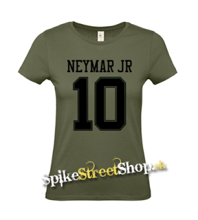 NEYMAR JR - 10 - khaki dámske tričko