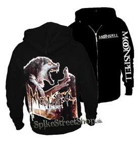 MOONSPELL - Wolfheart - čierna pánska mikina na zips (-30%=VÝPREDAJ)