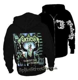 MORTICIAN - Darkest Day Of Horror - čierna pánska mikina na zips