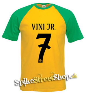 VINICIUS JUNIOR - 7 - žltozelené pánske tričko