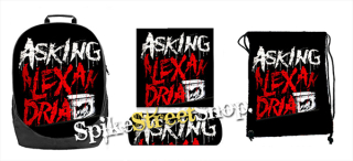 Hurá do školy - sada ASKING ALEXANDRIA - Logo Stacked (ruksak, peračník a vak na prezuvky)