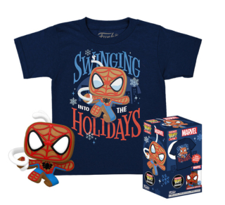 Figúrka Funko POP! Pocket Pop! & Tee: Gingerbread Spider-Man
