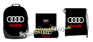 Hurá do školy - sada AUDI - Logo (ruksak, peračník a vak na prezuvky)