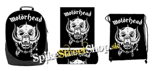 Hurá do školy - sada MOTORHEAD - Logo (ruksak, peračník a vak na prezuvky)