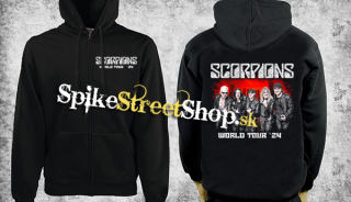 SCORPIONS - World Tour 24 - čierna pánska mikina na zips